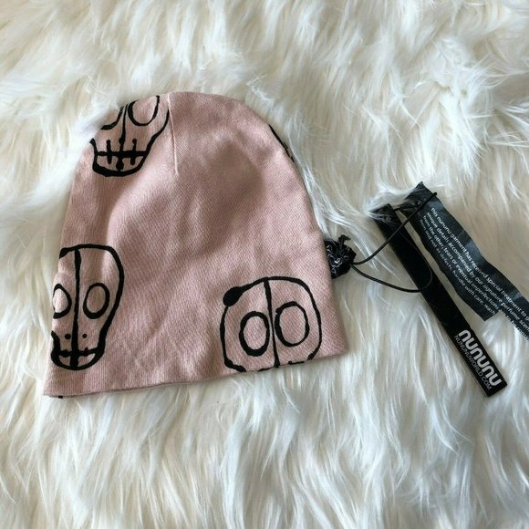 nununu Other - Nununu Girl's Skull Print Beanie Hat  Cotton  2